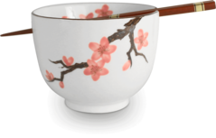 SOBA KOM MET CHOPSTICKS SAKURA 13X10CM