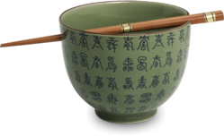 SOBA KOM MET CHOPSTICKS CELADON GROEN