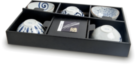 KOMMENSET BLAUW 11X10,5X5CM | 5MIX