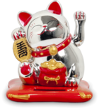 GELUKSKAT SOLAR ZILVER 6,5X7,5CM