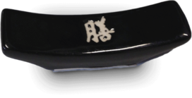 EETSTOKJESLEGGER ZWART MET TEKEN