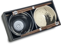 ZWARTWIT EETSET(O/13CM|H8CM) 