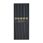 TOKYO DESIGN CHOPSTICKS BLACK WOOD 5PAIR