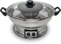 ELEKTRISCHE FONDUE PAN/ HOTPOT PAN 3,8LITER