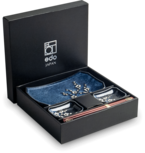 EDO JAPAN  - SUSHI SET HANA BLAUW 22X14CM|H3CM 6PCS