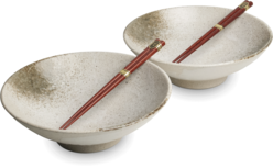 EDO JAPAN - JAPANSE SCHALENSET HIKARI O/24,5 CM|H7,5 CM