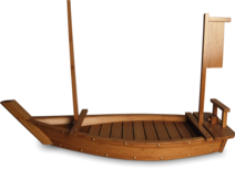 SUSHI BOOT HOUT 80X30CM