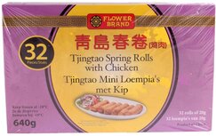 FLOWER BRAND - TJINGTAO MINI LOEMPIA&#039;S MET KIP 640G