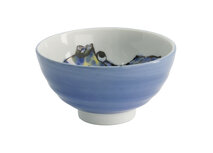 TOKYO DESIGN STUDIO - SEAFOOD RICE BOWL SOLE BLUE - 11.2x7.2 CM 300 ML