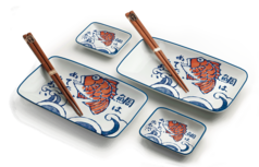 SUSHISET SAKANA 22X12,5CM|H2,5CM 2PERS