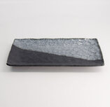 Tokyo Design Studio &ndash; Large Plates &ndash; Rectangular Plate &ndash; Hyosho &ndash; Black &ndash; 28.5&times;12.5&times;2.5cm