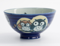 TOKYO DESIGN STUDIO - Kawaii Rice Bowl 11.4x6.2cm 300ml Owl HR14/B 5/120
