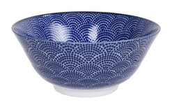 TOKYO DESIGN STUDIO - Nippon Blue Tayo Bowl 15.2x6.7cm 500ml Dots TN-02/B 6/48