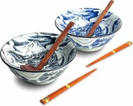 Edo Japan - Ramenbowlset draak &Oslash;20,5 cm | H8 cm - 2 pers