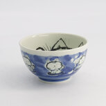 TOKYO DESIGN STUDIO - Kawaii Rice Bowl Cat Neko 15.9x8.5cm 600ml Blue 5/60