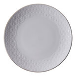 TOKYO DESIGN STUDIO - Nippon White Gold Rim Coupe Plate 30x3.4cm Stripe 1/18