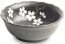 EDO JAPAN - SAUSSCHAALTJE ANEMOON ZWART, &Oslash;9 cm | H3,5 cm, 6044114