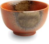 EDO JAPAN -  MATCHAKOM AKAYUU  ORANJE O/13 CM|H7 CM