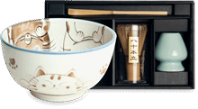 EDO JAPAN -  MATCHASET XL DRIE KATTEN O/13 CM|H7 CM