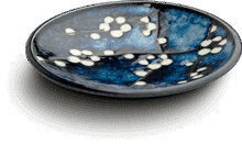 EDO JAPAN - SAUSSCHAALTJE HANA BLAUW &Oslash;10 cm | H2 cm