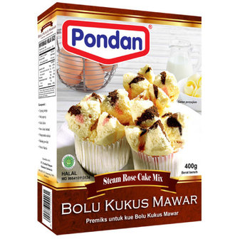 PONDAN BOLU KUKUS MAWAR CAKEMIX 400 GR