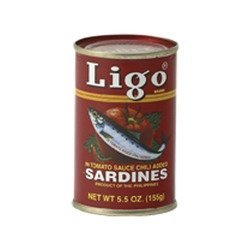 LIGO SARDINES IN TOMATO SAUCE 155 GR