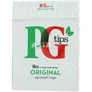 PG TIPS BLACK TEA 80 PCS
