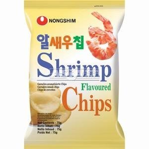 NONGSHIM SHRIMP FLAVORED CHIPS 75 GR