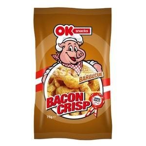 OK SNACKS BACON CRISP BBQ 75 GR