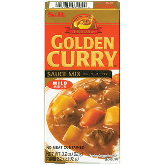 S&amp;B GOLDEN CURRY MILD 92 GR