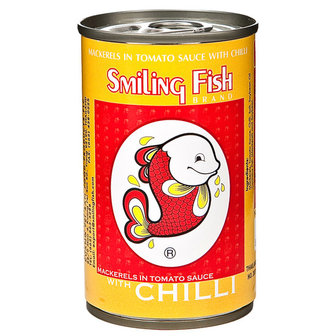 (SMILING FISH) MACKERELS IN TOMATO SAUCE CHILLI 155 GR