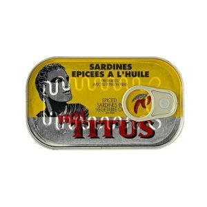 TITUS SARDINES IN HOT SAUCE 125 GR