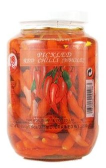 (COCK) PICKLED RED CHILLI 454 GR