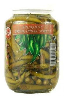 (COCK) PICKLED GREEN CHILLI 454 GR