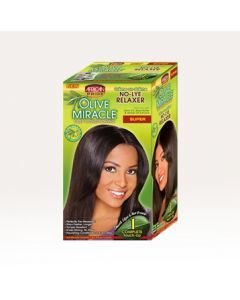 AFRICAN PRIDE- OLIVE MIRACLE - RELAXER KIT SUPER 1 TOUCH