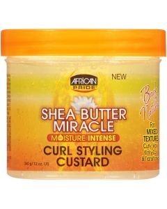 AFRICAN PRIDE - SHEA BUTTER MIRACLE - CURL STYLING CUSTARD 12OZ