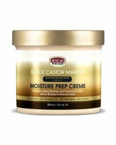 AFRICAN PRIDE - BLACK CASTOR MIRACLE - MOISTURE PREP CREME 8OZ