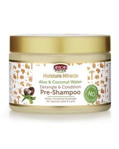 AFRICAN PRIDE - MOISTURE MIRACLE - PRE SHAMPOO 12 OZ