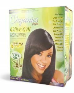 AFRICA BEST  -ORGANIC- OLIVE RELAXER KIT REGULAR DOUBLE