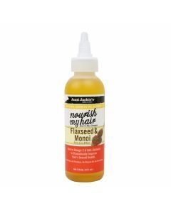 AUNT JACKIE&#039;S - GROWTH OIL - FLAXSEED &amp; MONOI 4OZ