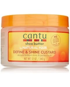 CANTU - SHEA BUTTER NATURAL HAIR DEFINE &amp; SHINE CUSTARD 12OZ