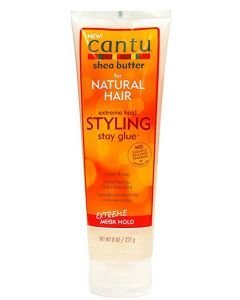 CANTU - SHEA BUTTER NATURAL HAIR  - EXTREME HOLD STYLING GLUE 8OZ.TUBE