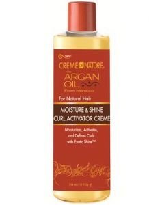 CREME OF NATURE - ARGAN OIL MOISTURE &amp; SHINE CURL ACTIVATOR CREME 12OZ