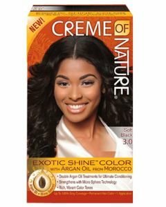 CREME OF NATURE - GEL CLR ARGAN SOFT BLACK 3.0