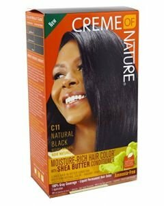 CREME OF NATURE - LIQUID HAIR COLOR NATURAL BLACK C11