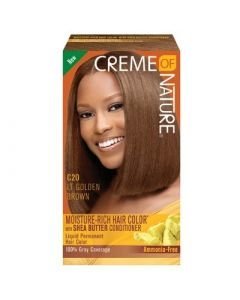 CREME OF NATURE - LIQUID HAIR COLOR LIGHT GOLDEN BROWN C20