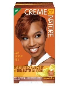 CREME OF NATURE - LIQUID HAIR COLOR SPICED RED C32