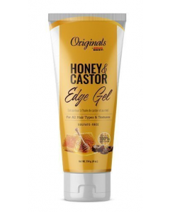 AFRICA BEST- ORIGINALS - HONEY &amp; CASTOR EDGE GEL 4OZ