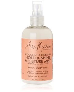 SHEA MOISTURE - COCONUT &amp; HIBISCUS HOLD &amp; SHINE MIST 8OZ