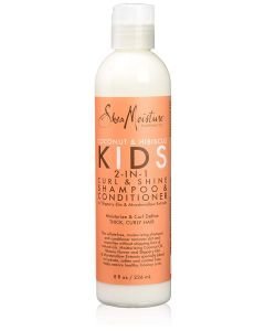 SHEA MOISTURE - COCONUT &amp; HIBISCUS KIDS 2IN1 SHAMPOO / CONDITIONER 8OZ